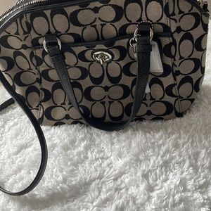Coach bag black and grey
